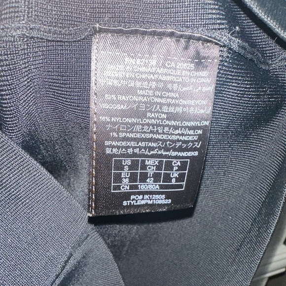 Guess by Marciano | Black Midi Bandage Dress Size S - Picture 5 of 5